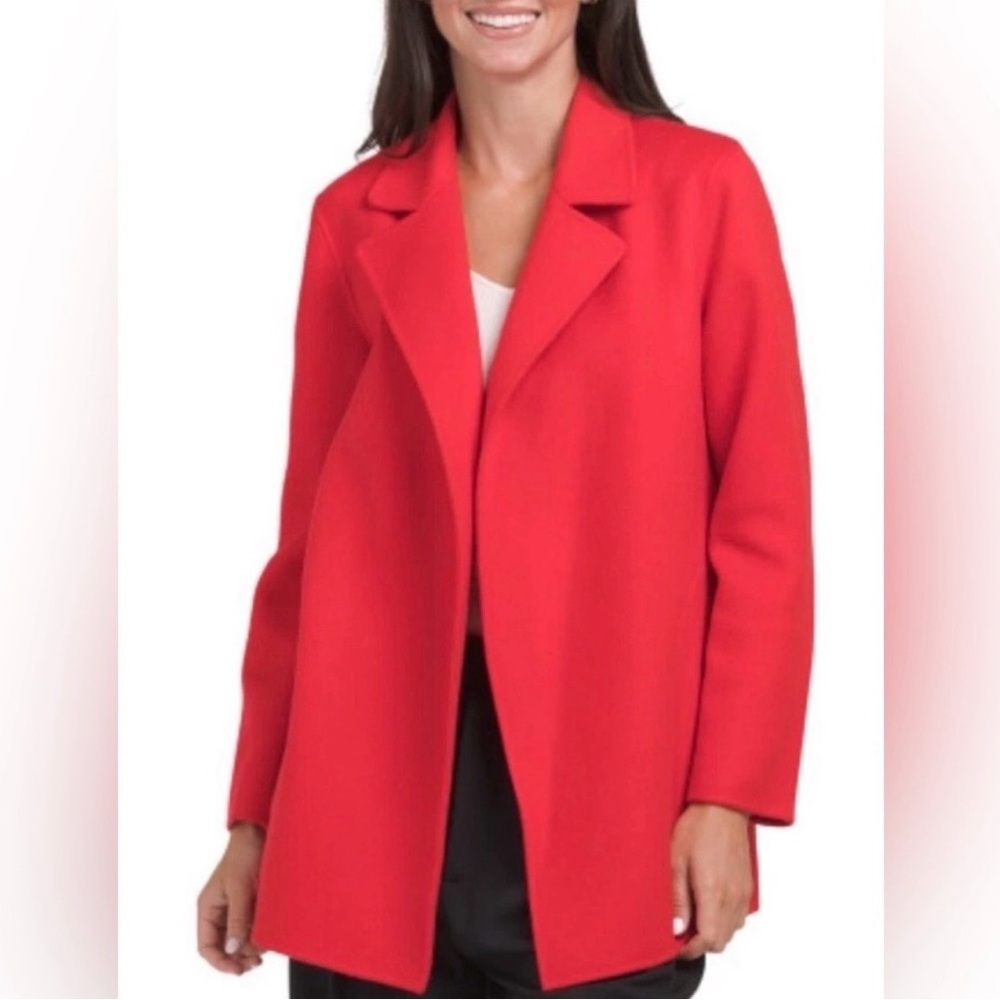 Theory Women's Sileena Coat Cardinal Red Winsome 2 Wool/Cashmere Size S
NWT